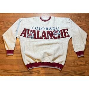 90s Colorado Avalanche Double Logo Spell Out Size XL